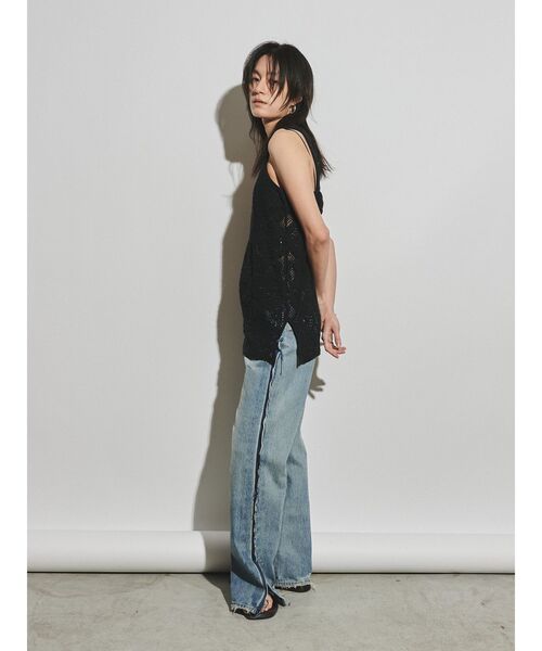Htage】バックデザインレーストップス（Tシャツ/カットソー