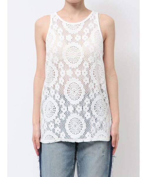 Htage（テージ）の「【Htage】バックデザインレーストップス（Tシャツ/カットソー・レディース・ブラック/オフホワイト・FREE）」の19枚目の写真