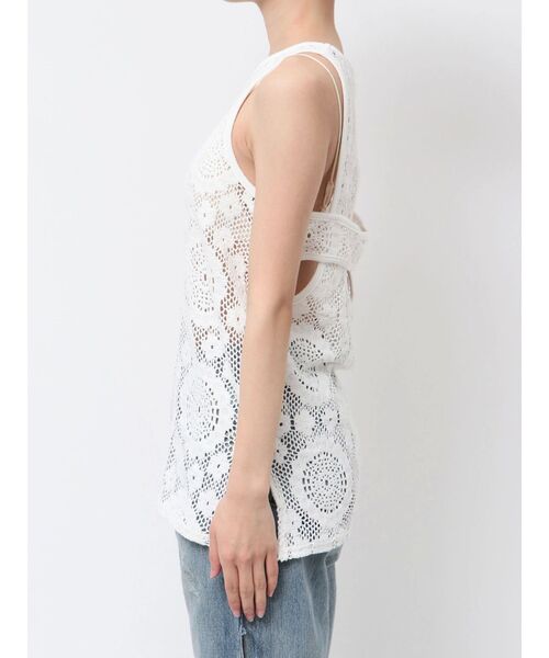 Htage（テージ）の「【Htage】バックデザインレーストップス（Tシャツ/カットソー・レディース・ブラック/オフホワイト・FREE）」の20枚目の写真