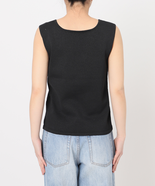 Plage Paper Mix Sleeveless ニット ナチュラル タグ付 プラージュ Plage Paper Mix Sleeveless ニット （ナチュラル