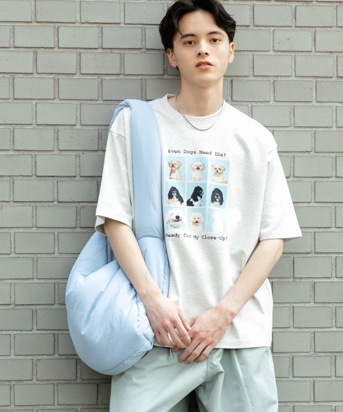セール】『ユニセックス』Dog graphic Short-Sleeve T-shirts（T