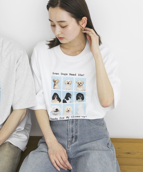 beyondclosetのBonjour Dog Wappen Short Sleeve T-Shirt 全3色 Tops Off and Bottoms Up T-Shirt – Sea Dog Shop