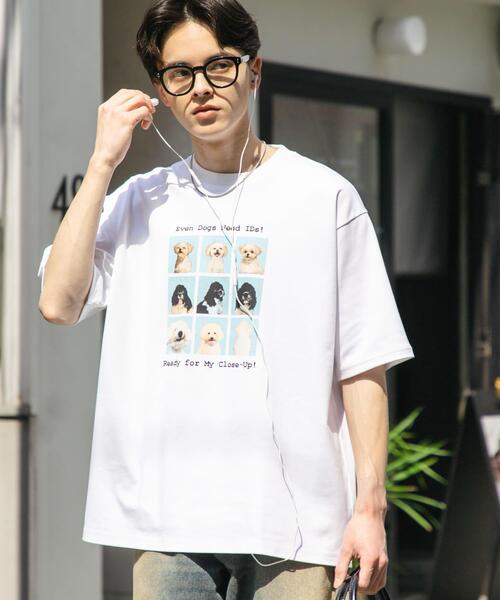 SENSE OF PLACE by URBAN RESEARCH（センスオブプレイスバイアーバンリサーチ）の「『ユニセックス』Dog graphic Short-Sleeve T-shirts（Tシャツ/カットソー・メンズ・グレー/ホワイト/ネイビー・MEDIUM/LARGE）」の9枚目の写真