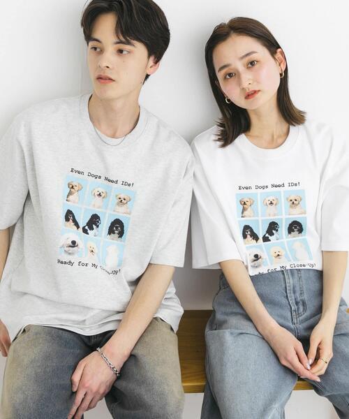 SENSE OF PLACE by URBAN RESEARCH（センスオブプレイスバイアーバンリサーチ）の「『ユニセックス』Dog graphic Short-Sleeve T-shirts（Tシャツ/カットソー・メンズ・グレー/ホワイト/ネイビー・MEDIUM/LARGE）」の15枚目の写真