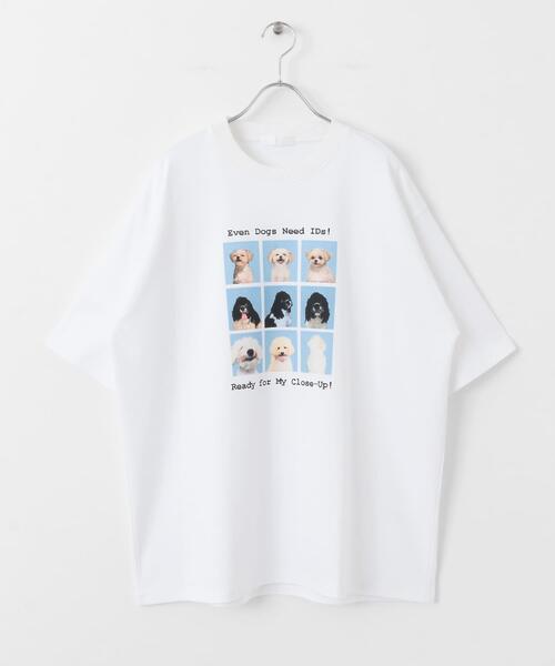 SENSE OF PLACE by URBAN RESEARCH（センスオブプレイスバイアーバンリサーチ）の「『ユニセックス』Dog graphic Short-Sleeve T-shirts（Tシャツ/カットソー・メンズ・グレー/ホワイト/ネイビー・MEDIUM/LARGE）」の18枚目の写真