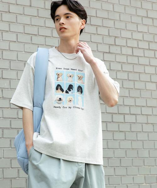 SENSE OF PLACE by URBAN RESEARCH（センスオブプレイスバイアーバンリサーチ）の「『ユニセックス』Dog graphic Short-Sleeve T-shirts（Tシャツ/カットソー・メンズ・グレー/ホワイト/ネイビー・MEDIUM/LARGE）」の21枚目の写真