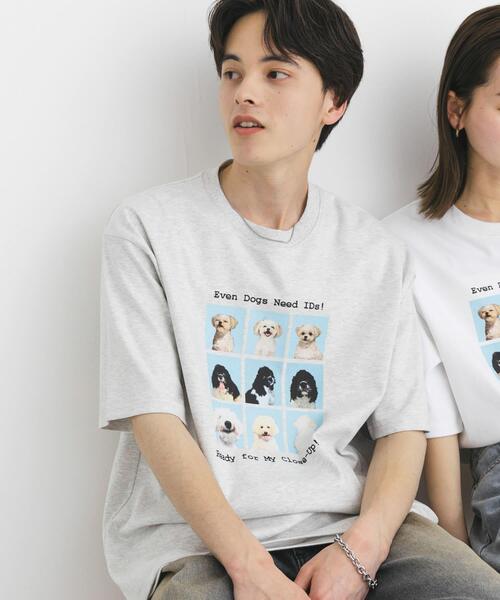 セール】『ユニセックス』Dog graphic Short-Sleeve T-shirts（Tシャツ