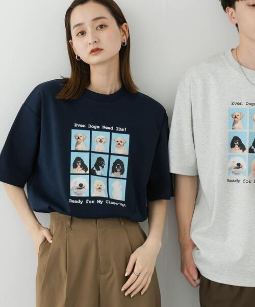 セール】『ユニセックス』Dog graphic Short-Sleeve T-shirts（Tシャツ