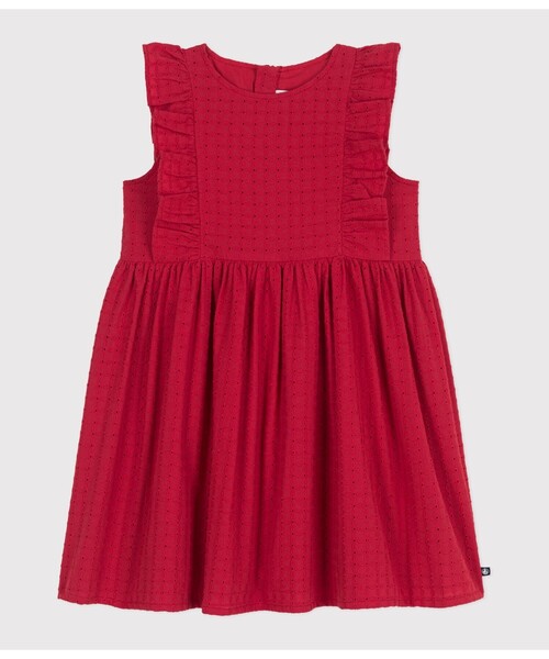 PETIT BATEAU(プチバトー)の「ワンピース(ワンピース・キッズ・レッド・6YEAR/8YEAR/10YEAR/12YEAR)」の4枚目の写真