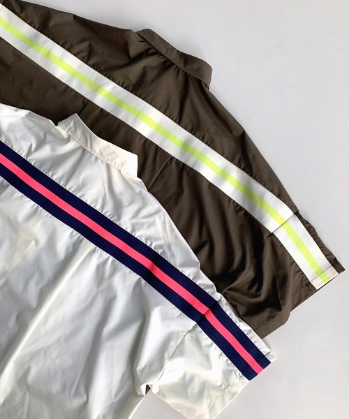 Q（キュー）の「ヨークリブ半袖シャツ（シャツ/ブラウス・レディース・ホワイト/オリーブ・MEDIUM）」の13枚目の写真