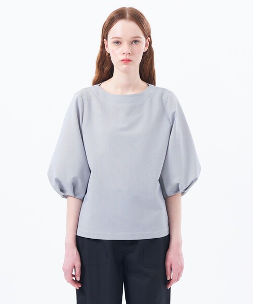 MACKINTOSH PHILOSOPHY（ﾏｯｷﾝﾄｯｼｭ ﾌｨﾛｿﾌｨｰ）の「サッカーパフスリーブブラウス（シャツ/ブラウス・レディース・ダークネイビー/ライトブルー/チャコールグレー・38/36/34）」の13枚目の写真