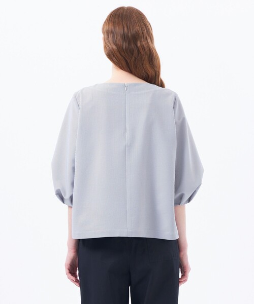 MACKINTOSH PHILOSOPHY（ﾏｯｷﾝﾄｯｼｭ ﾌｨﾛｿﾌｨｰ）の「サッカーパフスリーブブラウス（シャツ/ブラウス・レディース・ダークネイビー/ライトブルー/チャコールグレー・38/36/34）」の15枚目の写真