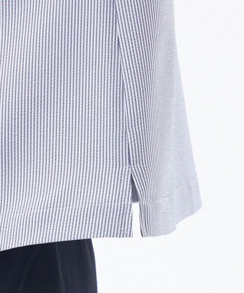 MACKINTOSH PHILOSOPHY（ﾏｯｷﾝﾄｯｼｭ ﾌｨﾛｿﾌｨｰ）の「サッカーパフスリーブブラウス（シャツ/ブラウス・レディース・ダークネイビー/ライトブルー/チャコールグレー・38/36/34）」の6枚目の写真