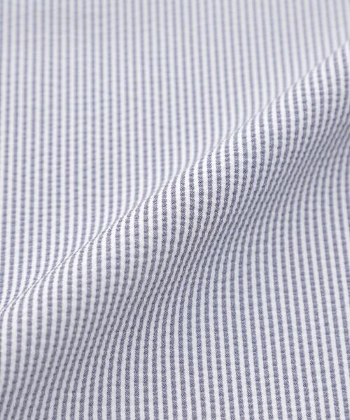 MACKINTOSH PHILOSOPHY（ﾏｯｷﾝﾄｯｼｭ ﾌｨﾛｿﾌｨｰ）の「サッカーパフスリーブブラウス（シャツ/ブラウス・レディース・ダークネイビー/ライトブルー/チャコールグレー・38/36/34）」の9枚目の写真