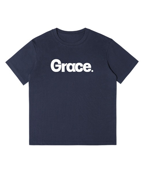 Ressaca(レサーカ)の「オーバーサイズGraceロゴプリントTシャツ(Tシャツ/カットソー・レディース・クリーム/ホワイト/グリーン/ブラウン/ネイビー/ブラック/ブルー・M/XL/L)」の6枚目の写真