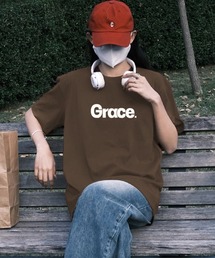 オーバーサイズGraceロゴプリントTシャツ