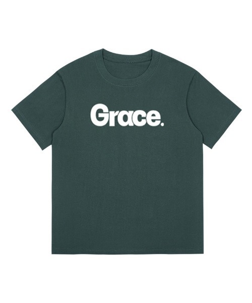 Ressaca(レサーカ)の「オーバーサイズGraceロゴプリントTシャツ(Tシャツ/カットソー・レディース・クリーム/ホワイト/グリーン/ブラウン/ネイビー/ブラック/ブルー・M/XL/L)」の5枚目の写真