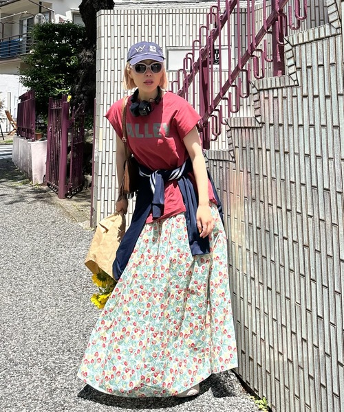Alley Tokyo(アリートーキョー)の「ALLEYロゴどんT(Tシャツ/カットソー・レディース・レッド/ブルー・FREE)」の4枚目の写真