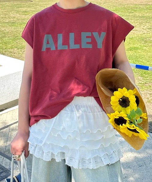 Alley Tokyo(アリートーキョー)の「ALLEYロゴどんT(Tシャツ/カットソー・レディース・レッド/ブルー・FREE)」の3枚目の写真