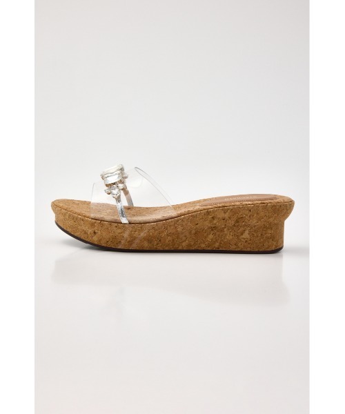 STACCATO(スタッカート)の「ティアラコルクプラットフォーム(サンダル・レディース・シルバー・22.5cm/23.5cm/24.0cm/24.5cm/23.0cm)」の2枚目の写真