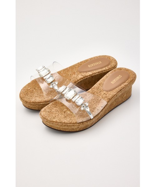 STACCATO(スタッカート)の「ティアラコルクプラットフォーム(サンダル・レディース・シルバー・22.5cm/23.5cm/24.0cm/24.5cm/23.0cm)」の13枚目の写真