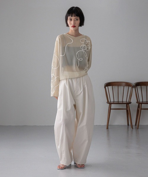 セール】タックボリュームコクーンパンツ 327284（スラックス