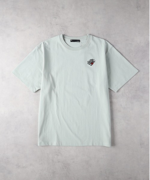 Right-on(ライトオン)の「Other(ソノタ)【メンズ】ぼかしプリント&刺繍Tシャツ(Tシャツ/カットソー・メンズ・ダークグレー/ホワイト/グリーン・L/XL/M)」の11枚目の写真