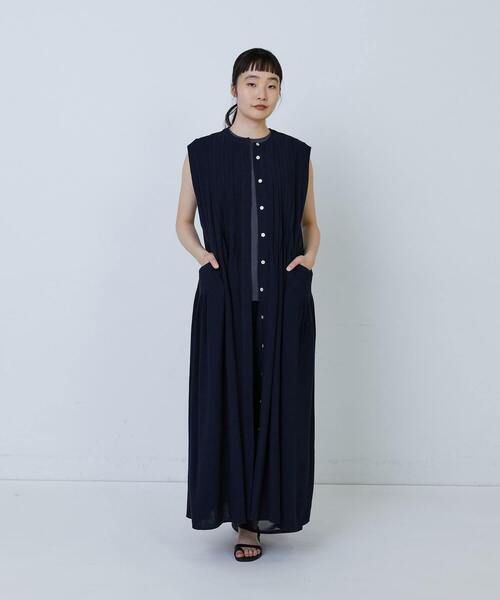 ◆最終価格◆美品◆アデュートリステス　レーヨンリネンワンピース　ローズピンク ◇最終価格◇美品◇アデュートリステス レーヨンリネン
