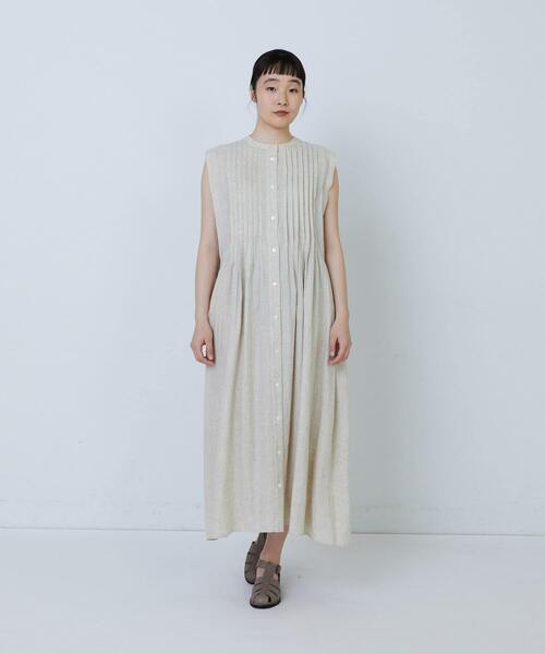◆最終価格◆美品◆アデュートリステス　レーヨンリネンワンピース　ローズピンク ◇最終価格◇美品◇アデュートリステス レーヨンリネン