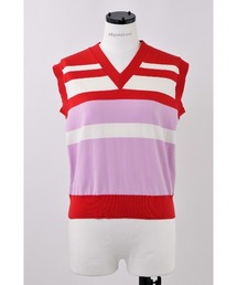 nagonstans（ナゴンスタンス）の「knit border tanktop（タンクトップ）」