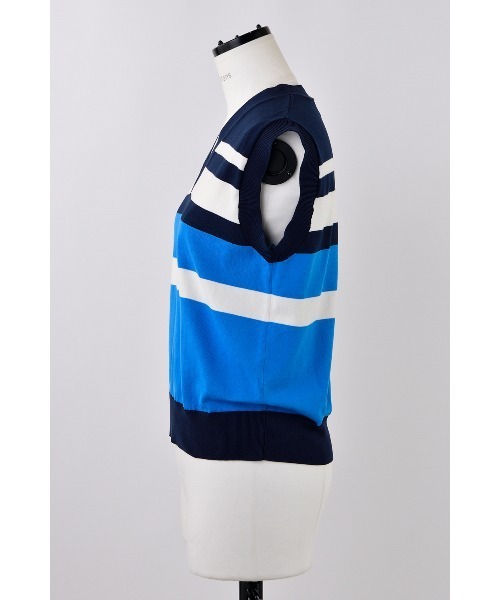 nagonstans(ナゴンスタンス)の「knit border tanktop(タンクトップ・レディース・ダークネイビー/レッド・MEDIUM)」の3枚目の写真