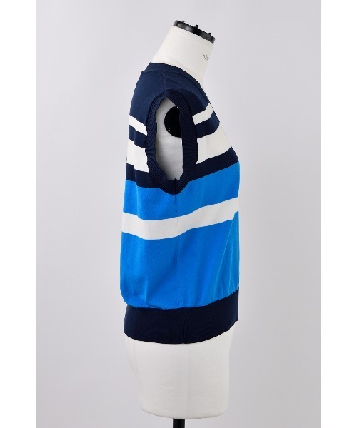 nagonstans(ナゴンスタンス)の「knit border tanktop(タンクトップ・レディース・ダークネイビー/レッド・MEDIUM)」の5枚目の写真