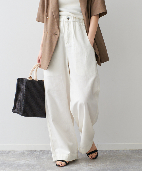 Spick and Span ギャザーチノ グレー 38 Spick and Span ギャザーチノ グレー 38 ギャザーチノ