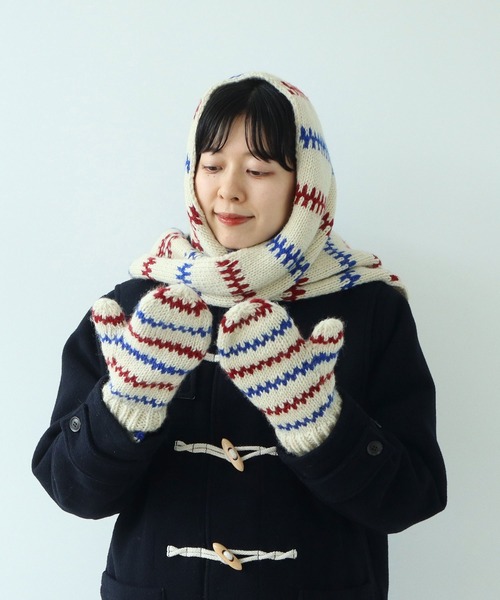 セール】【WEB限定】ネパールハンドニット レールマルチボーダー ひも