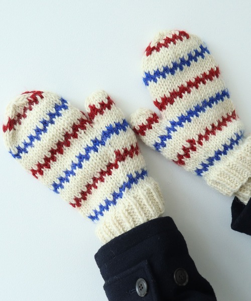 セール】【WEB限定】ネパールハンドニット レールマルチボーダー ひも