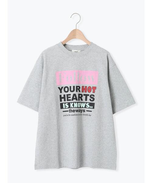 SM2（エスエムツー）の「ロゴアソートプリントTシャツ（Tシャツ/カットソー・レディース・イエロー/チャコールグレー/グレー/オフホワイト・F）」の3枚目の写真