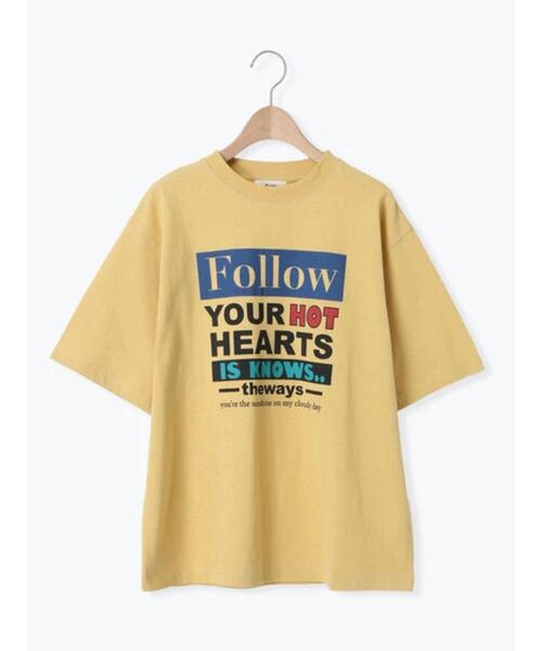 SM2（エスエムツー）の「ロゴアソートプリントTシャツ（Tシャツ/カットソー・レディース・イエロー/チャコールグレー/グレー/オフホワイト・F）」の4枚目の写真