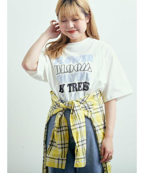 SM2（エスエムツー）の「ロゴアソートプリントTシャツ（Tシャツ/カットソー・レディース・イエロー/チャコールグレー/グレー/オフホワイト・F）」の20枚目の写真