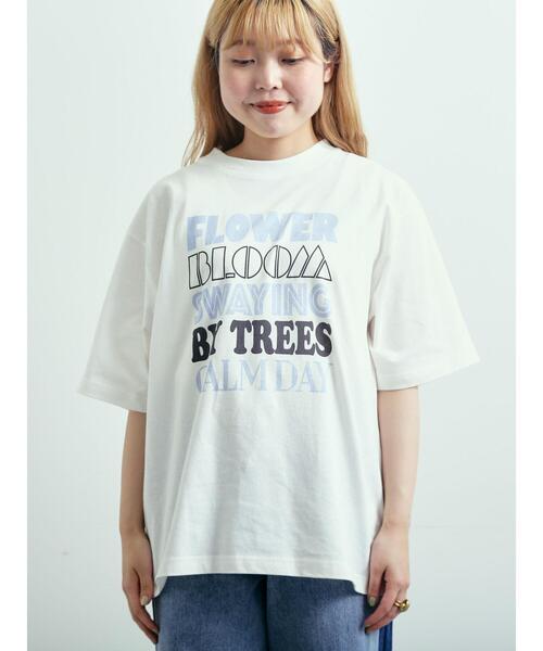 SM2（エスエムツー）の「ロゴアソートプリントTシャツ（Tシャツ/カットソー・レディース・イエロー/チャコールグレー/グレー/オフホワイト・F）」の10枚目の写真