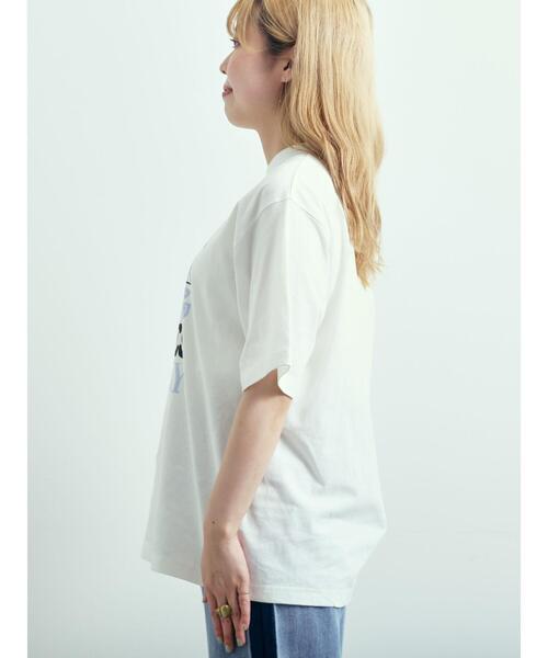 SM2（エスエムツー）の「ロゴアソートプリントTシャツ（Tシャツ/カットソー・レディース・イエロー/チャコールグレー/グレー/オフホワイト・F）」の9枚目の写真