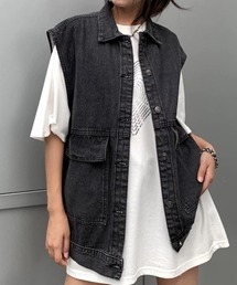 CELENA BEATS（セレナビーツ）の「ノースリーブ デニム ユーティリティ ベスト（ベスト）」