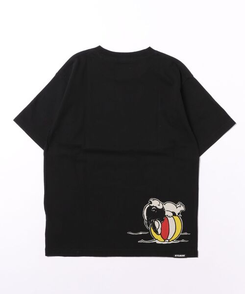 HYSTERIC MINI(ヒステリックミニ)の「Hystericmini SUMMER VACATION WITH J 半袖Tシャツ(Tシャツ/カットソー・キッズ・ホワイト/ブラック・130)」の3枚目の写真