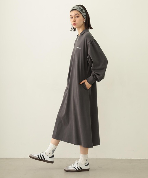 MILKFED.（ミルクフェド）の「COOPER LOGO GAME DRESS（ワンピース・レディース・ブラウン/ピンク/チャコール・ONE SIZE）」の7枚目の写真