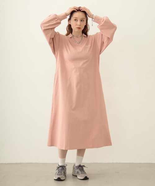 MILKFED.（ミルクフェド）の「COOPER LOGO GAME DRESS（ワンピース・レディース・ブラウン/ピンク/チャコール・ONE SIZE）」の11枚目の写真