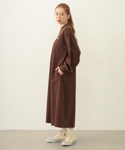 MILKFED.（ミルクフェド）の「COOPER LOGO GAME DRESS（ワンピース・レディース・ブラウン/ピンク/チャコール・ONE SIZE）」の17枚目の写真