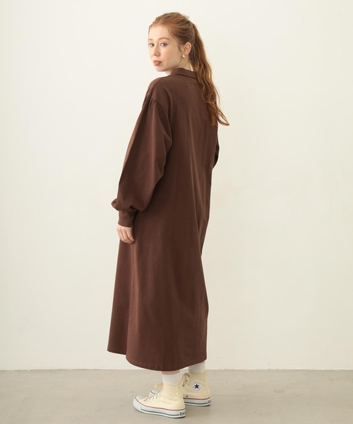 MILKFED.（ミルクフェド）の「COOPER LOGO GAME DRESS（ワンピース・レディース・ブラウン/ピンク/チャコール・ONE SIZE）」の18枚目の写真