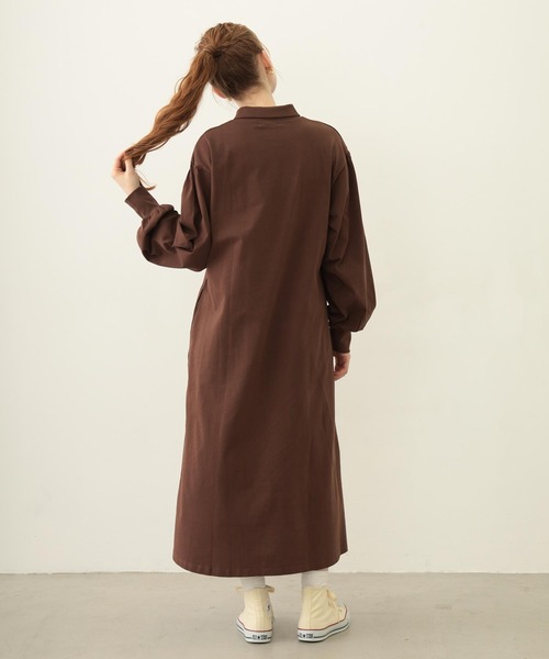 MILKFED.（ミルクフェド）の「COOPER LOGO GAME DRESS（ワンピース・レディース・ブラウン/ピンク/チャコール・ONE SIZE）」の19枚目の写真