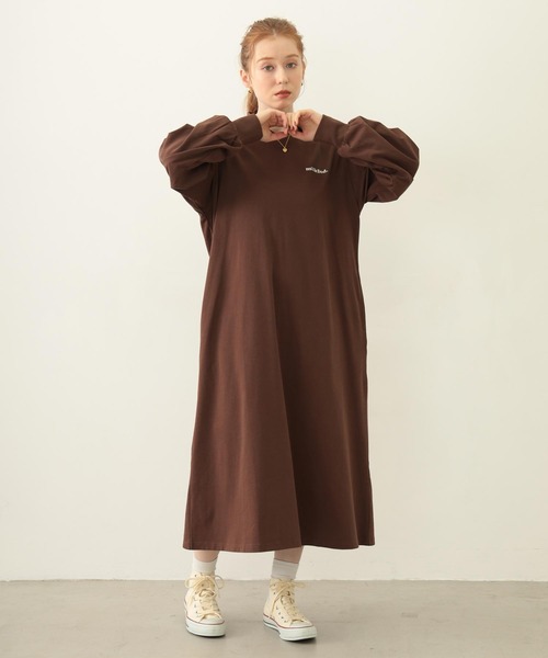 MILKFED.（ミルクフェド）の「COOPER LOGO GAME DRESS（ワンピース・レディース・ブラウン/ピンク/チャコール・ONE SIZE）」の20枚目の写真
