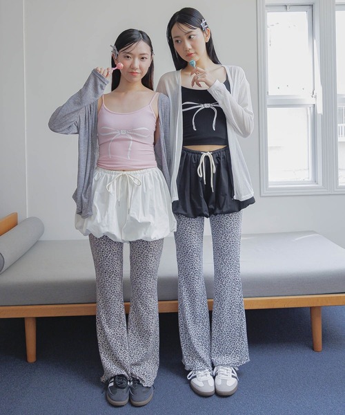 3.3 Field Trip （3.3フィールドトリップ）の「3.3 Field Trip／レオパードカットパンツ（その他パンツ・レディース・ライトグレー/ベージュ・FREE）」の4枚目の写真