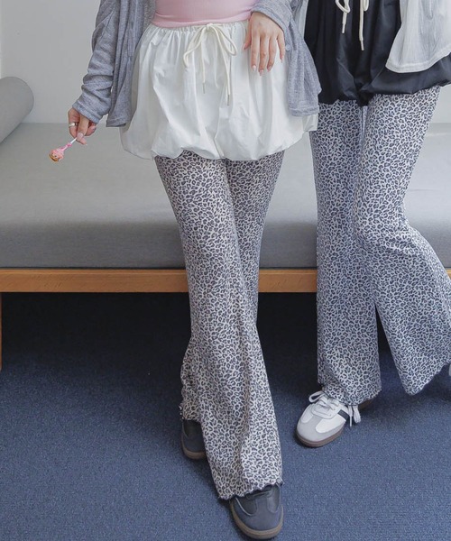 3.3 Field Trip （3.3フィールドトリップ）の「3.3 Field Trip／レオパードカットパンツ（その他パンツ・レディース・ライトグレー/ベージュ・FREE）」の8枚目の写真